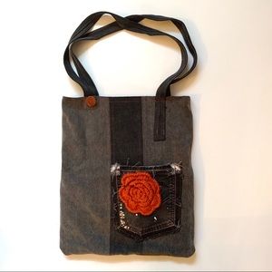 Handmade Recycled Jean Tote